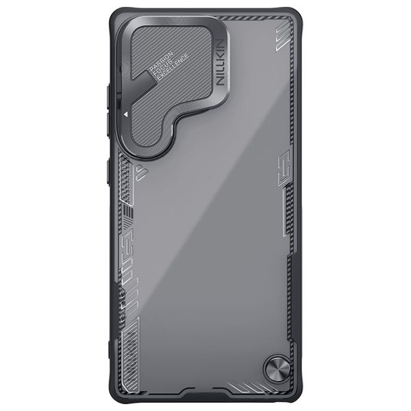  كفر نيلكن 3885 - سامسونج جالاكسي S25 ألترا - مقاوم للاصفرار وحامل مدمج - أسود 