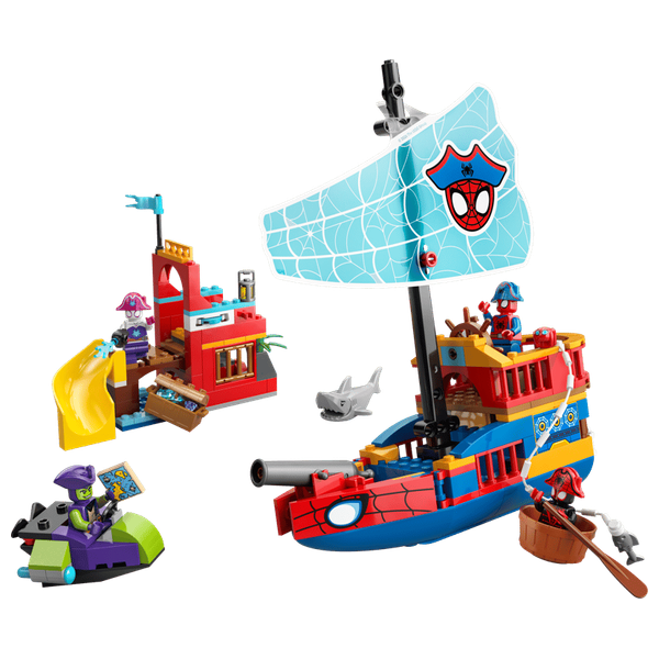  LEGO Spidey Pirate Ship for Spidey Team 11208 - Super Adventures Figure - 201 Pieces 