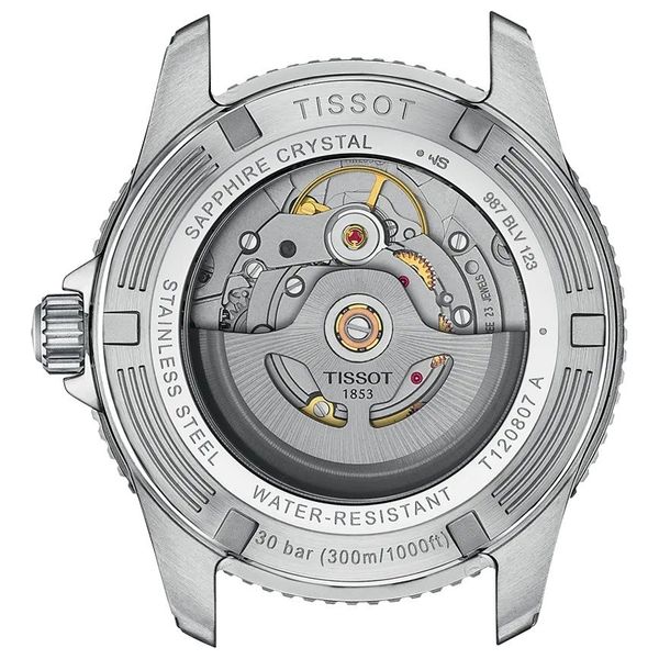 Tissot Watch T1208071109100 For Men - Analog Display, Stainless Steel Band - Silver