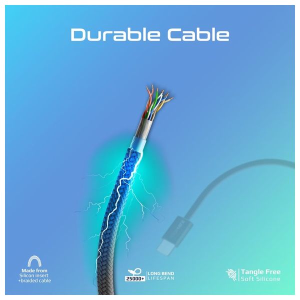  Promate USB-C to USB-C Charging Cable - 60W - 1.2m - Black 