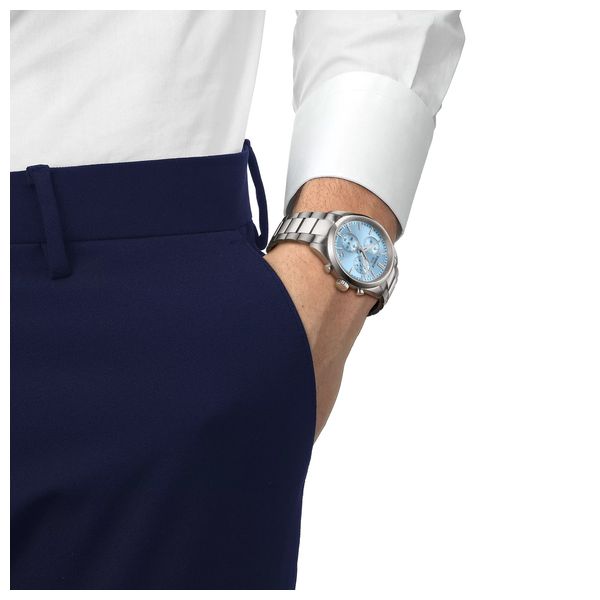 Tissot Watch T1504171135100 For Men - Analog Display, Stainless Steel Band - Silver