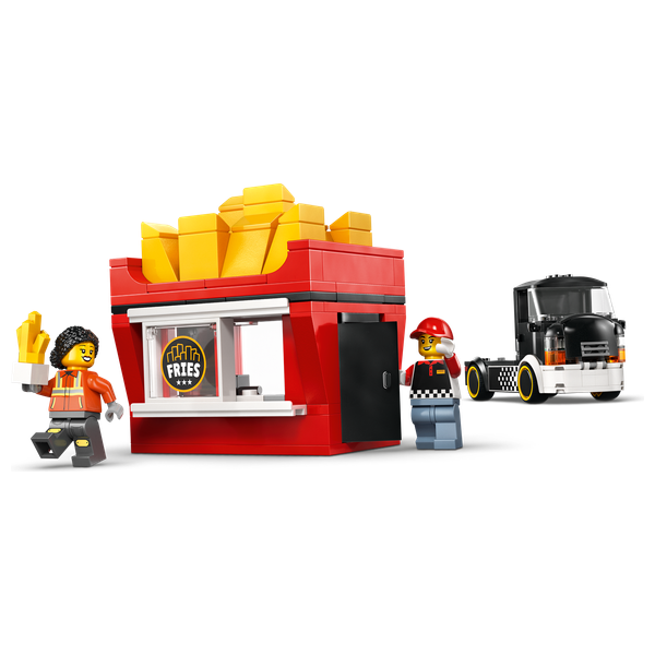  لعبة ليغو سيتي عربة طعام البطاطا 60488 - مجسم شاحنة وجبات سريعة - 216 قطعة 