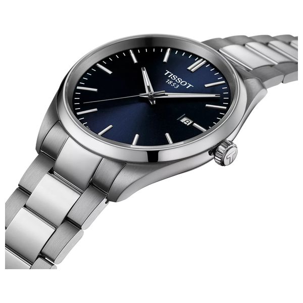 Tissot Watch T1504101104100 For Men - Analog Display, Stainless Steel Band - Silver