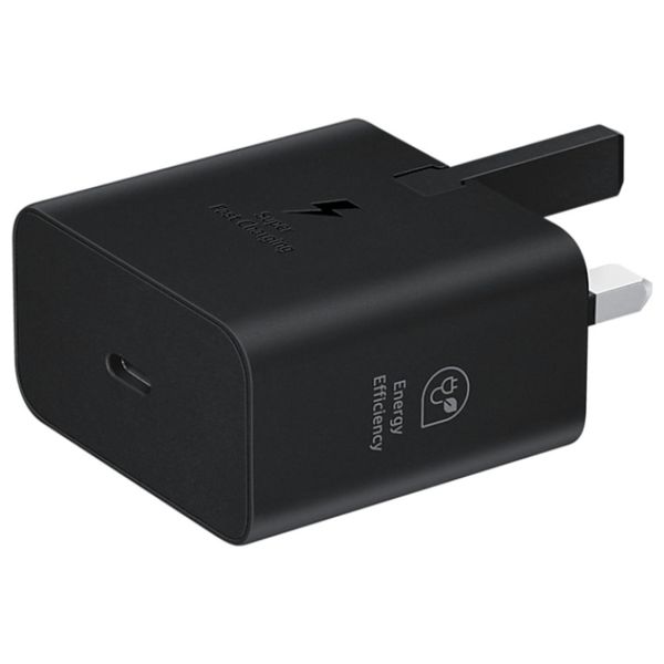 Samsung Wall Charger - 25W - USB-C Port - SFC Super Fast Charging Technology - Black