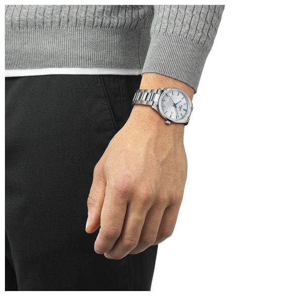  ساعة تيسوت للرجال T1504101103100 - عرض بعقارب, سوار من ستانلس ستيل - سلفر 