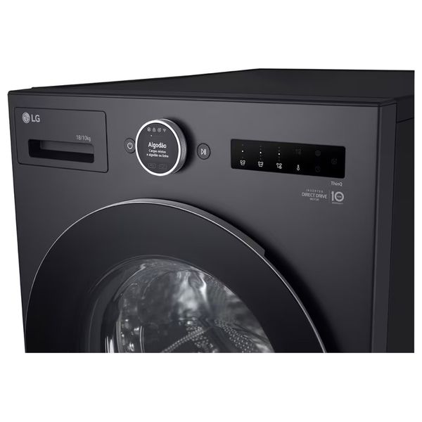  LG WDN1810GRP - Washing Machine - 18 KG/10KG - 1400 RPM - Inverter -  Grey 