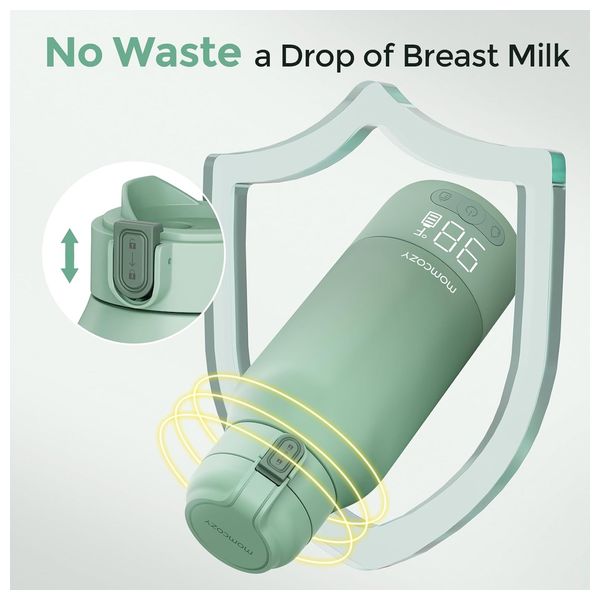 مومكوزي سخان حليب محمول - أخضر