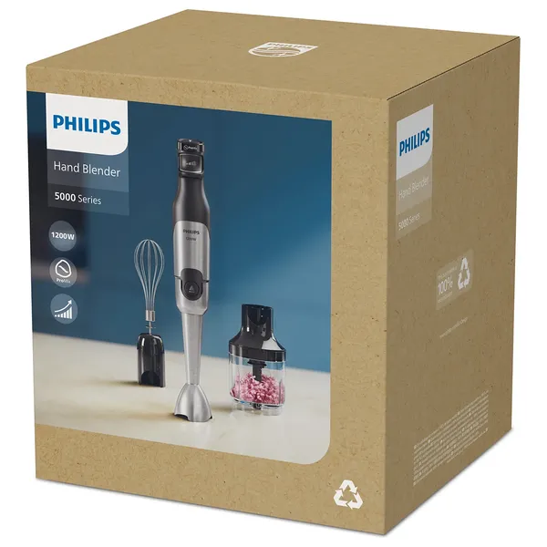  Philips HR2683/00 - 5000 Series Hand Blender - 1200W - Silver 