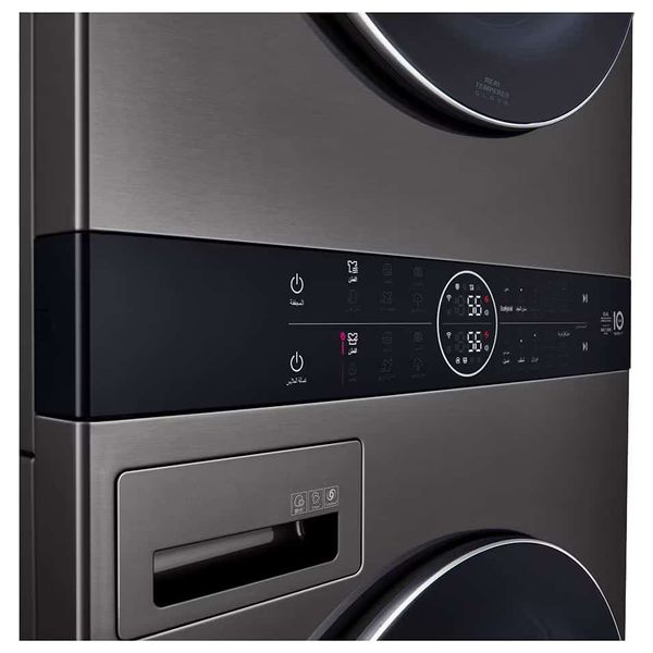  LG WT1310BRP - Washer and Dryer - 13 KG / 10 KG - Inverter - Black Steel 