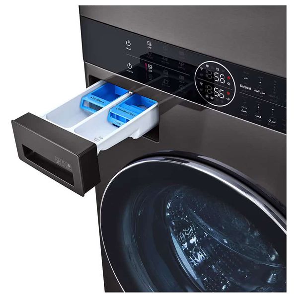  LG WT1310BRP - Washer and Dryer - 13 KG / 10 KG - Inverter - Black Steel 