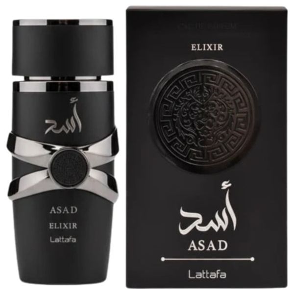Asad Elixir by Lattafa for Men - Eau de Parfum, 100 ml