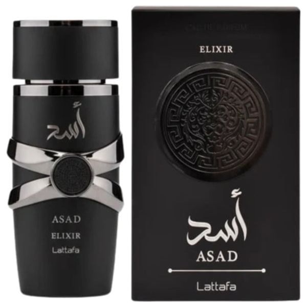 Asad Elixir by Lattafa for Men - Eau de Parfum, 100 ml