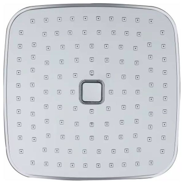 Lazord Square Rainfall Shower Head with Self-Cleaning Function - White