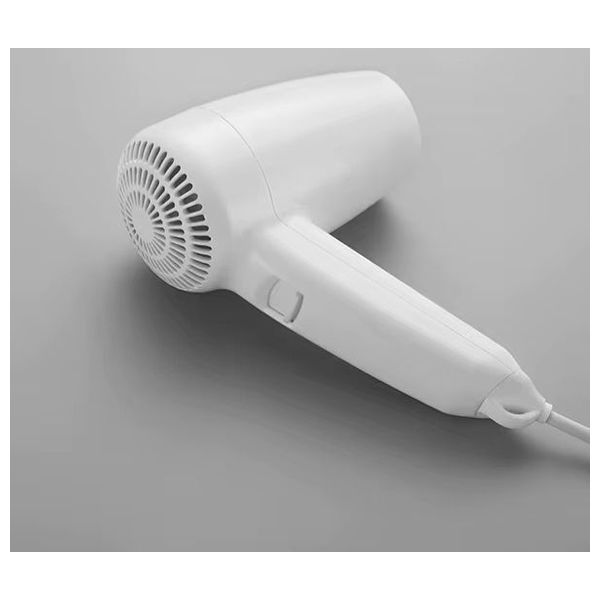 Lazord Wall-Mounted Hair Dryer with Direct Holder - White