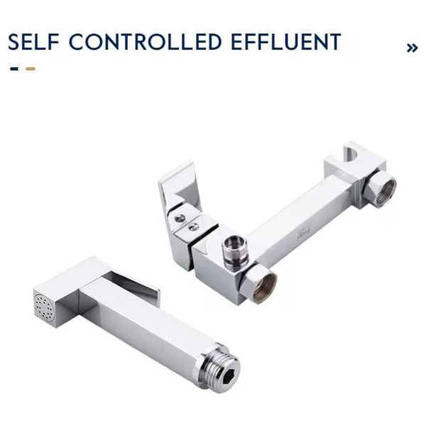 Lazord Wall Mounted Mixer with Handheld Bidet Sprayer - Nickel Copper