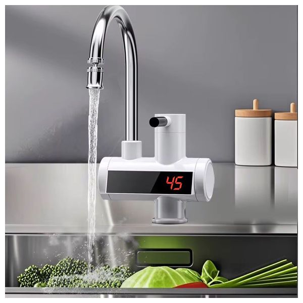  Lazord Digital Instant Electric Water Heater Faucet - White 
