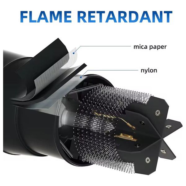 Lazord Wall-Mounted Hair Dryer - Very Black