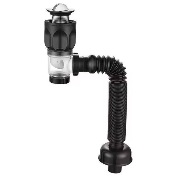 Lazord Pop-Up Basin Drain - Very Black