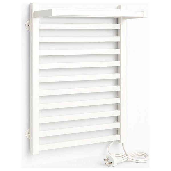  Lazord Electric Wall-Mounted Towel Warmer - White 