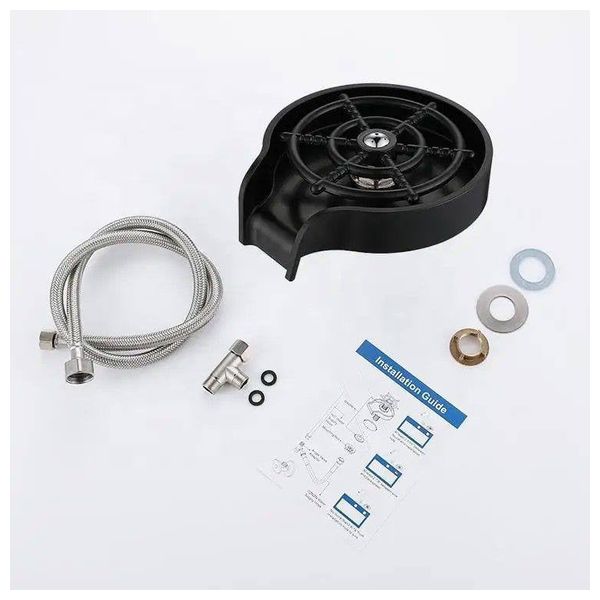  Lazord CUP-01 - Clip-On Sink Cup Rinser - Black 