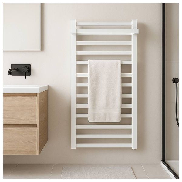  Lazord Electric Wall-Mounted Towel Warmer - White 