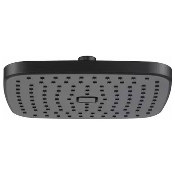  Lazord Square Rainfall Shower Head with Self-Cleaning Function - Matt Black 