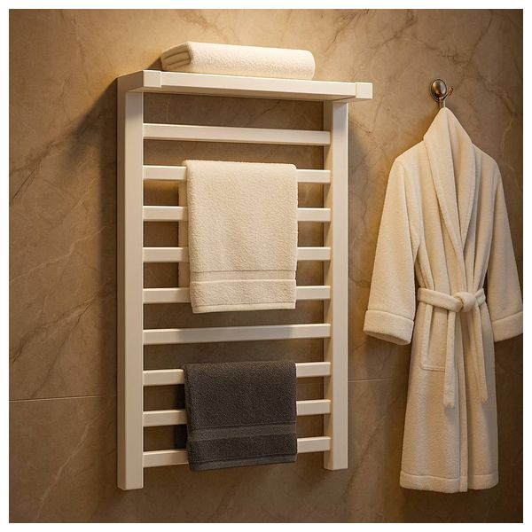  Lazord Electric Wall-Mounted Towel Warmer - White 