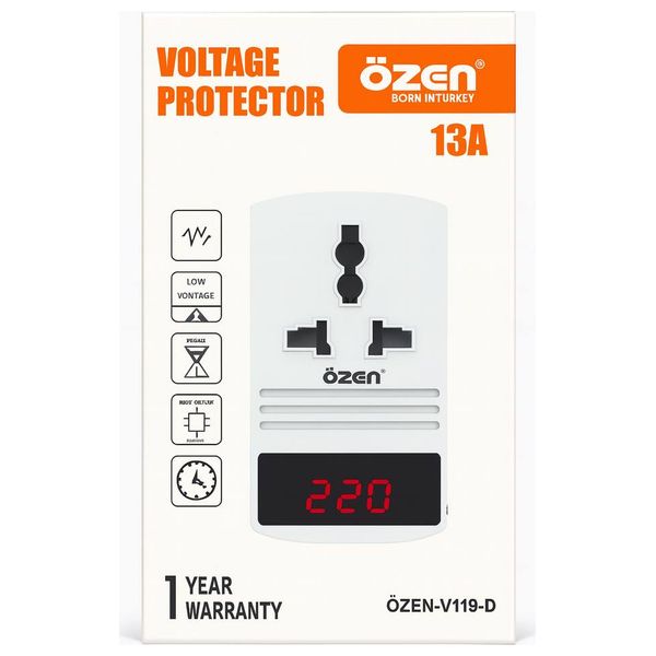 Lazord Voltage Protector - 13A - White