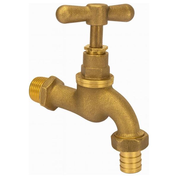  Lazord Brass Outdoor Tap - Gold 