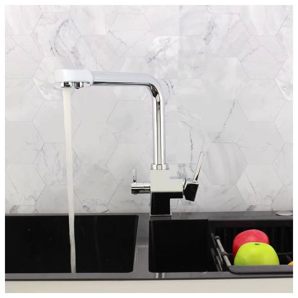 Lazord Dual Outlet Kitchen Mixer Faucet - Nickel Copper