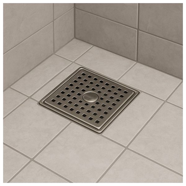  Lazord Square Floor Drain - Nickel Copper 