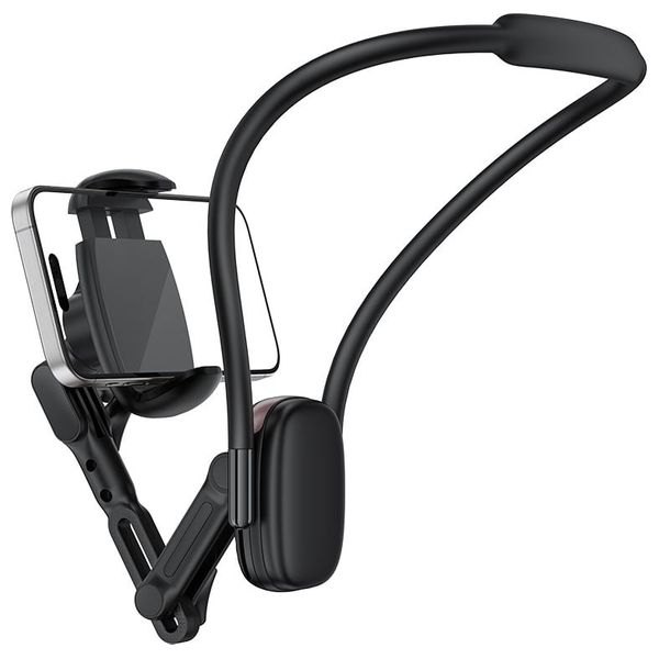  حامل هاتف أيس فاست E33 - مشبك معلق على الرقبة بتصميم مريح - قابل للتعديل والدوران لاستخدامات متعددة 