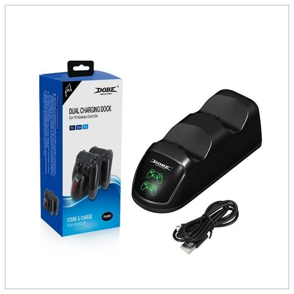 Dobe TP4-889 Dual Controller Charging Station for PlayStation 4 - Black 