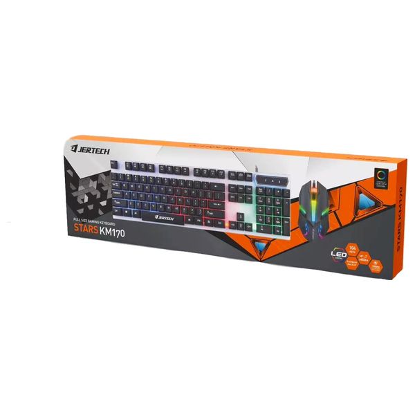  Jertech KM170 - Gaming Keyboard and Mouse Combo - Black 