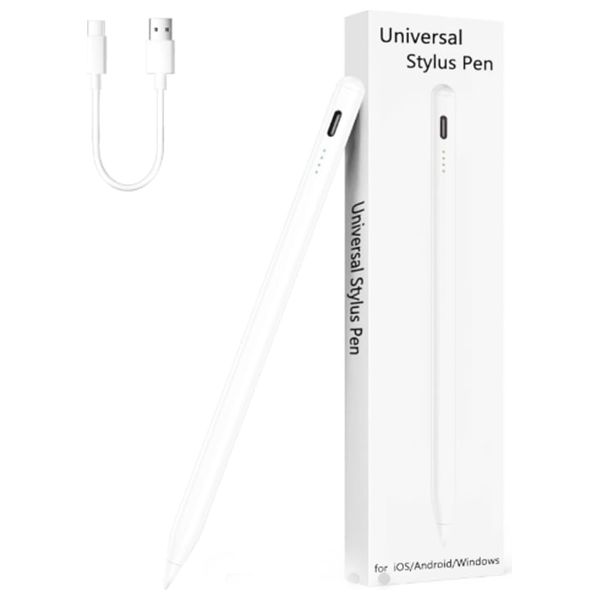 قلم ايباد من يونيفرسال - بطارية تعمل من 4 الى 9 ساعات - ابيض