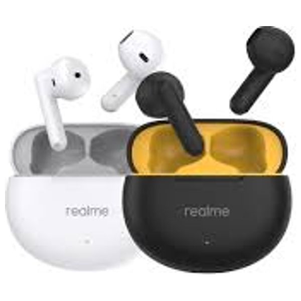    Realme Budst01 - Bluetooth Headphone In Ear - Noise cancellation - Up To 28 hours - White 