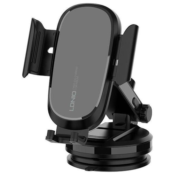  LDNIO mw21-1– Car Phone Holder with Wireless Charger – Rotation 360° – Black 