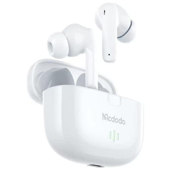  سماعة بلوتوث داخل الاذن ماكدودو - HP-2780 - مقاوم للماء - بطارية تعمل لمدة 20 ساعة - ابيض 