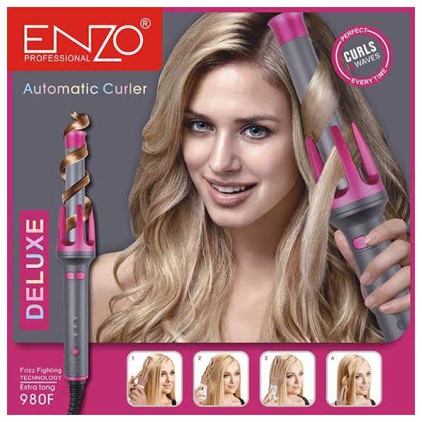  Enzo EN-1911 - Automatic Hair Curler - Pink 