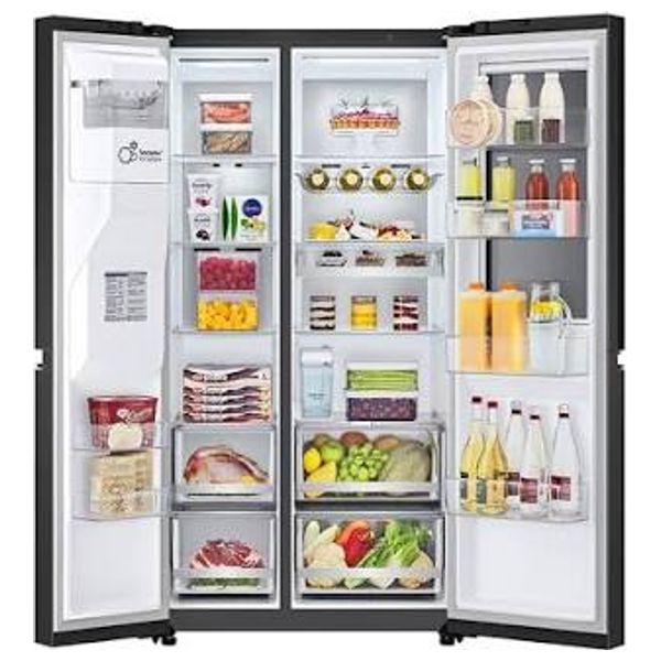  LG GCX-287TVAN - Side by Side Refrigerator - 22 ft - Black 