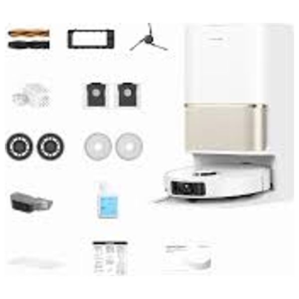  Dream L50-Ultra-CE-White - Smart Robot Vacuum Cleaner - AI Smart Navigation - 25000 Pa Suction Power - 6400 mAh Battery - White 