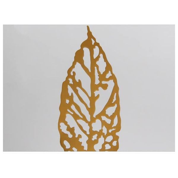  SADAF Short Modern Brass Leaf on Crystal Base - Y10B 