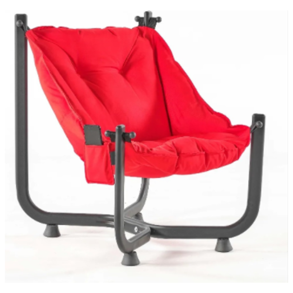  صدف كرسي حديقة اسما ميندر - أحمر 
