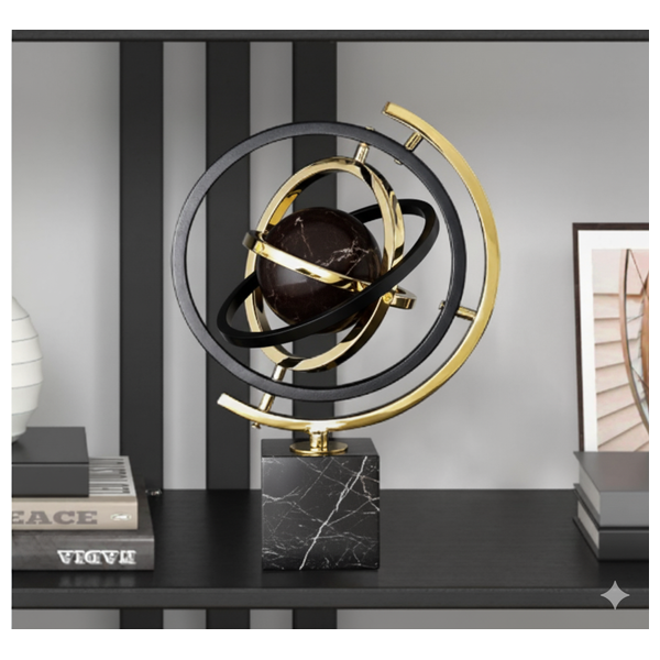  صدف كرة جيروسكوبية معاصرة - D81 -  رخام اسود 