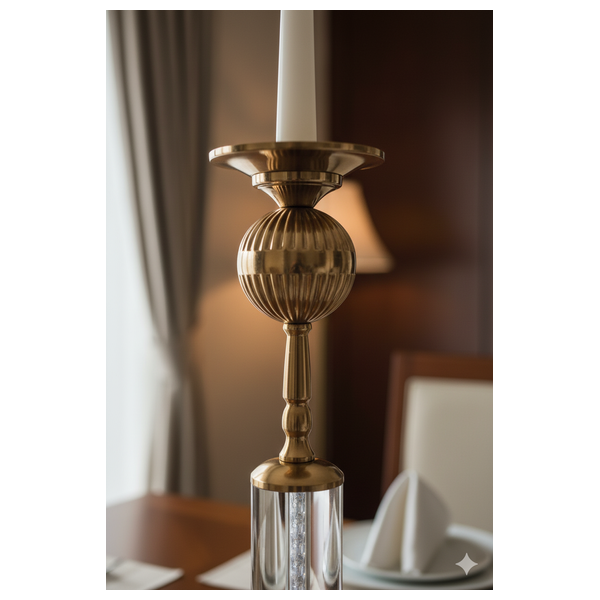  SADAF T923 - Candlestick Holder - Nickel Copper 