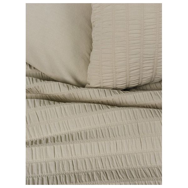  SADAF Comforter Cover Set, Double , 200 x 220cm - 6 Piece - Beige 