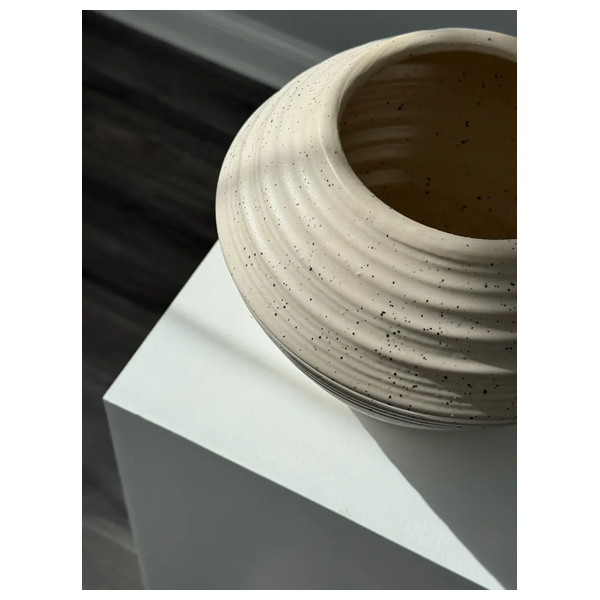  صدف مزهرية من الفخار الحجري المرقط المعاصر - L185 