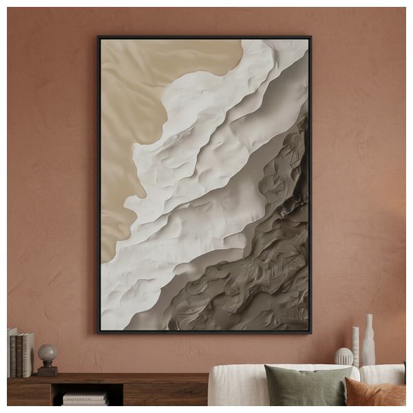 Sadaf CHB 08 - Art painting - White