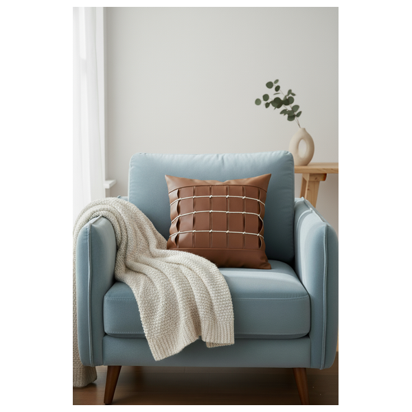  SADAF Pillow Weave Accent - Brown 