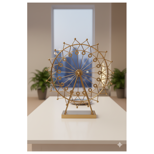  SADAF HT28-1 - Decorative Ferris Wheel - Nickel Copper 